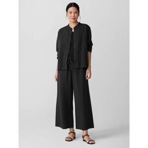 NEW EILEEN FISHER wide cropped pant in black